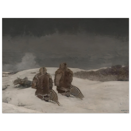 Winslow Homer - BELOW ZERO  75x100 cm / 30x40inches Fine Art Poster