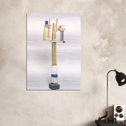 DIVERTIMENTO 1995 1 - Esteban Vicente Brushed Aluminum Print - 70x100 cm / 28x40 inches | Esteban Vicente Aluminum Print | Esteban Vicente Prints