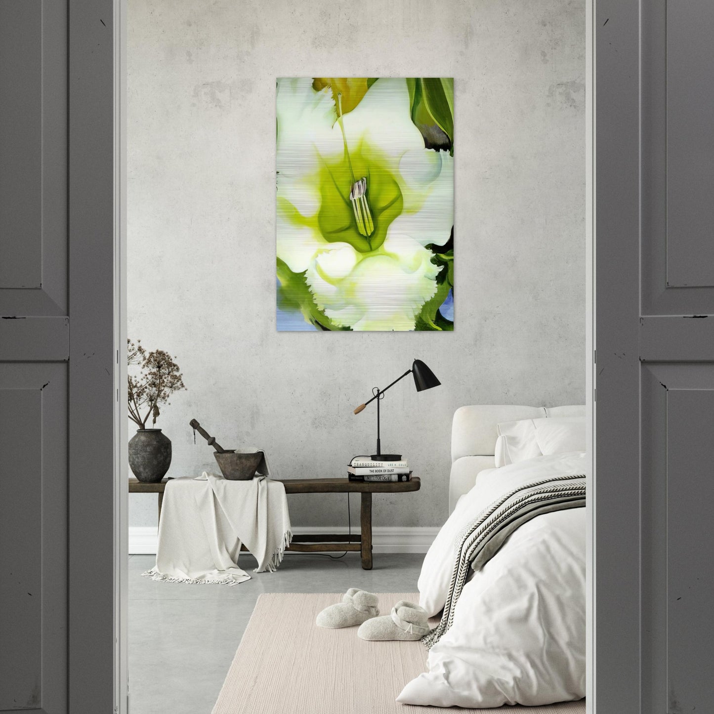 Cup Of Silver Ginger - Georgia O'Keeffe Brushed Aluminum Print - 70x100 cm / 28x40 inches | Georgia O'Keeffe Aluminum Print | Georgia O'Keeffe Prints
