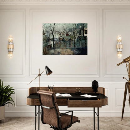 RENOIR S GARDEN - Maurice Utrillo Brushed Aluminum Print - 70x100 cm / 28x40 inches | Maurice Utrillo Aluminum Print | Maurice Utrillo Prints