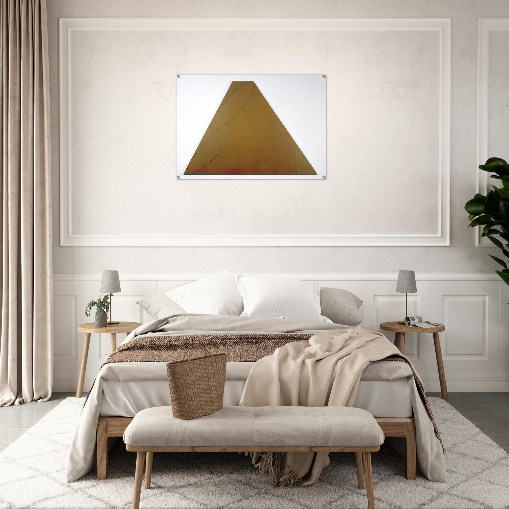PLANE FIGURE III 1992 - Robert Mangold Acrylic Print - 70x100 cm / 28x40″ inches