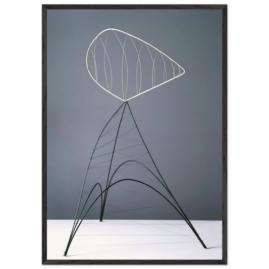 HOLLOW EGG 1939 - Alexander Calder 70x100 cm / 28x40 inches Framed Art Print – Black Wooden Frame