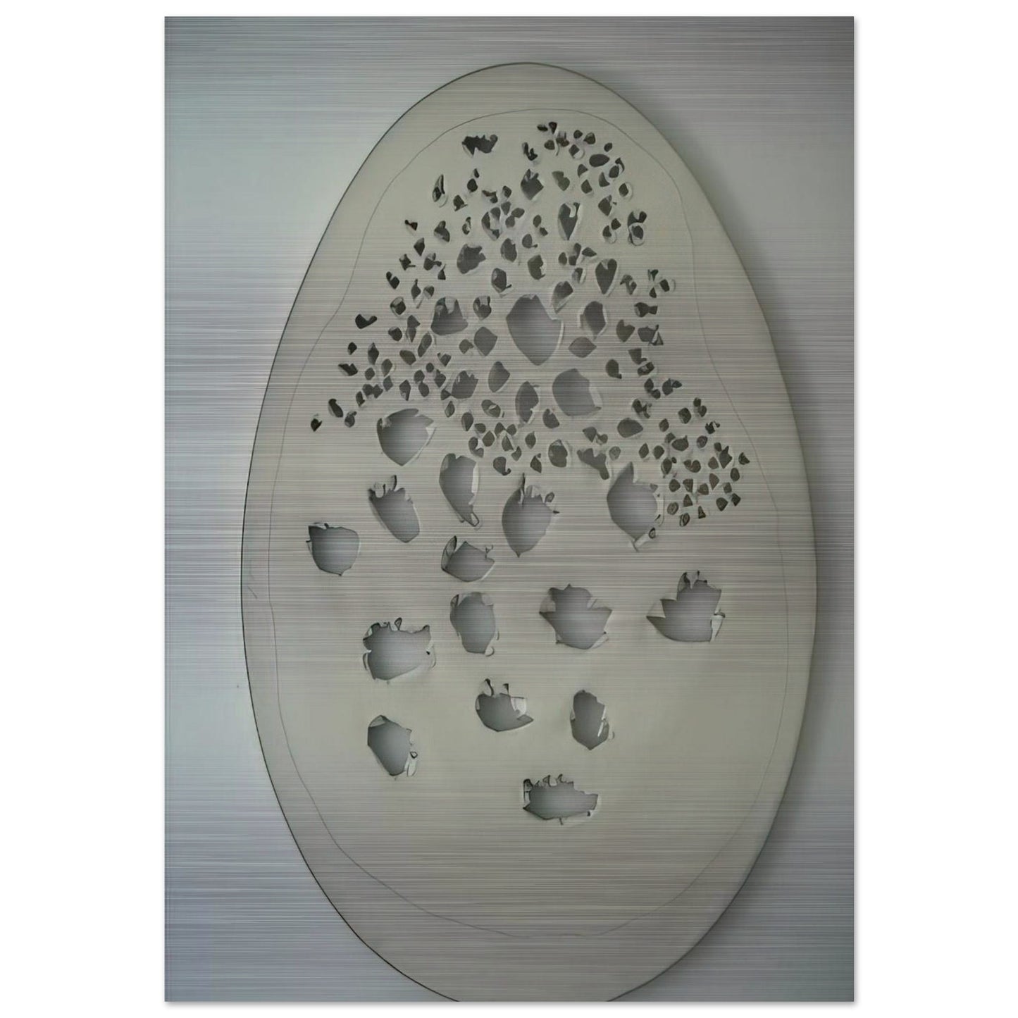 Concept Spatiale - 1963 - Lucio Fontana Brushed Aluminum Print - 70x100 cm / 28x40 inches | Lucio Fontana Aluminum Print | Lucio Fontana Prints