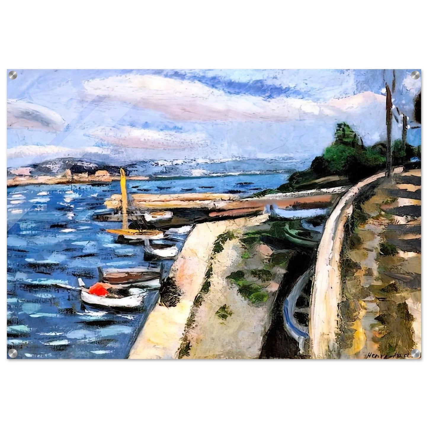 VIEW OF ANTIBES 1925 - Henri Matisse Acrylic Print - 70x100 cm / 28x40″ inches