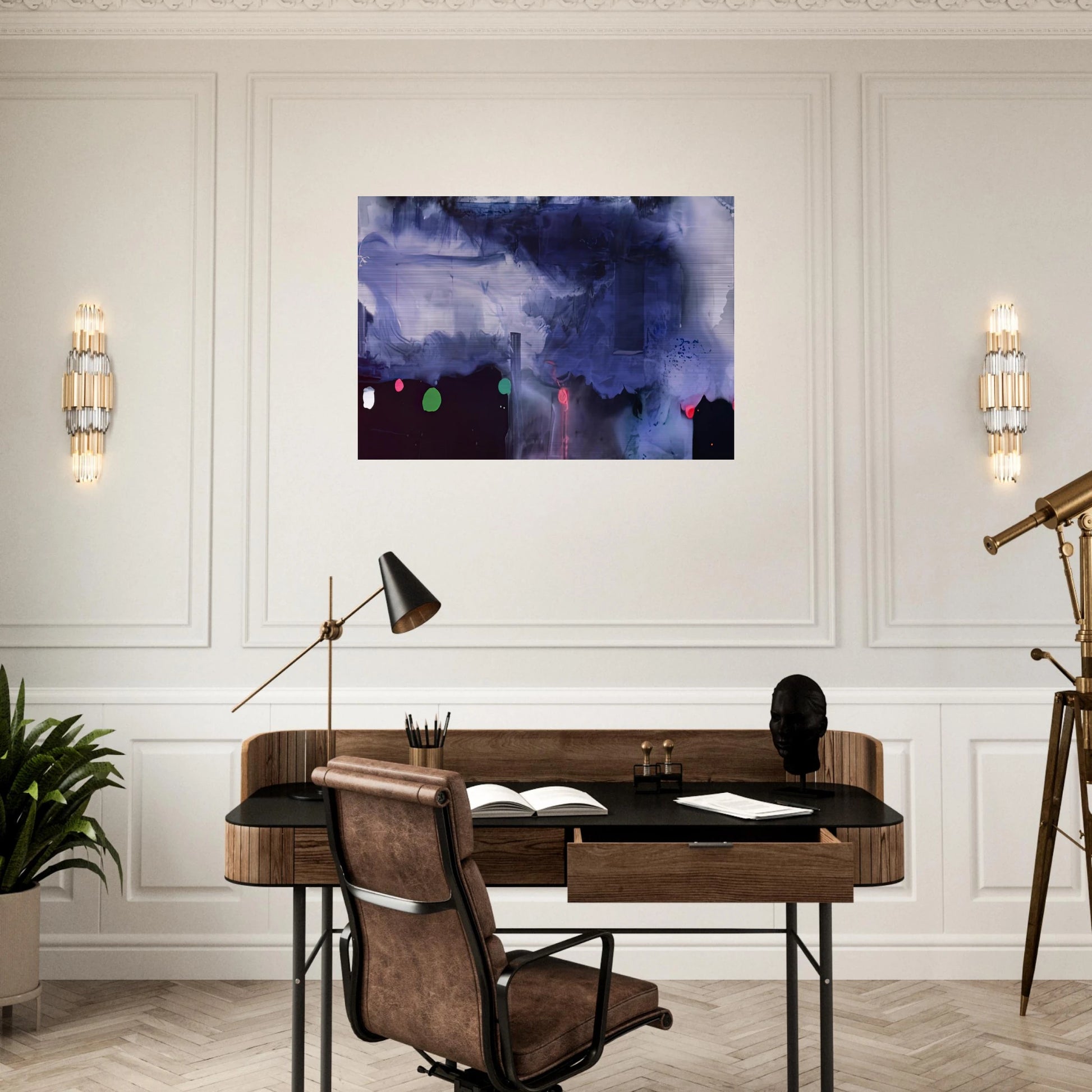 Star Gazing, 1989- - Helen Frankenthaler Brushed Aluminum Print - 70x100 cm / 28x40 inches | Helen Frankenthaler Aluminum Print | Helen Frankenthaler Prints