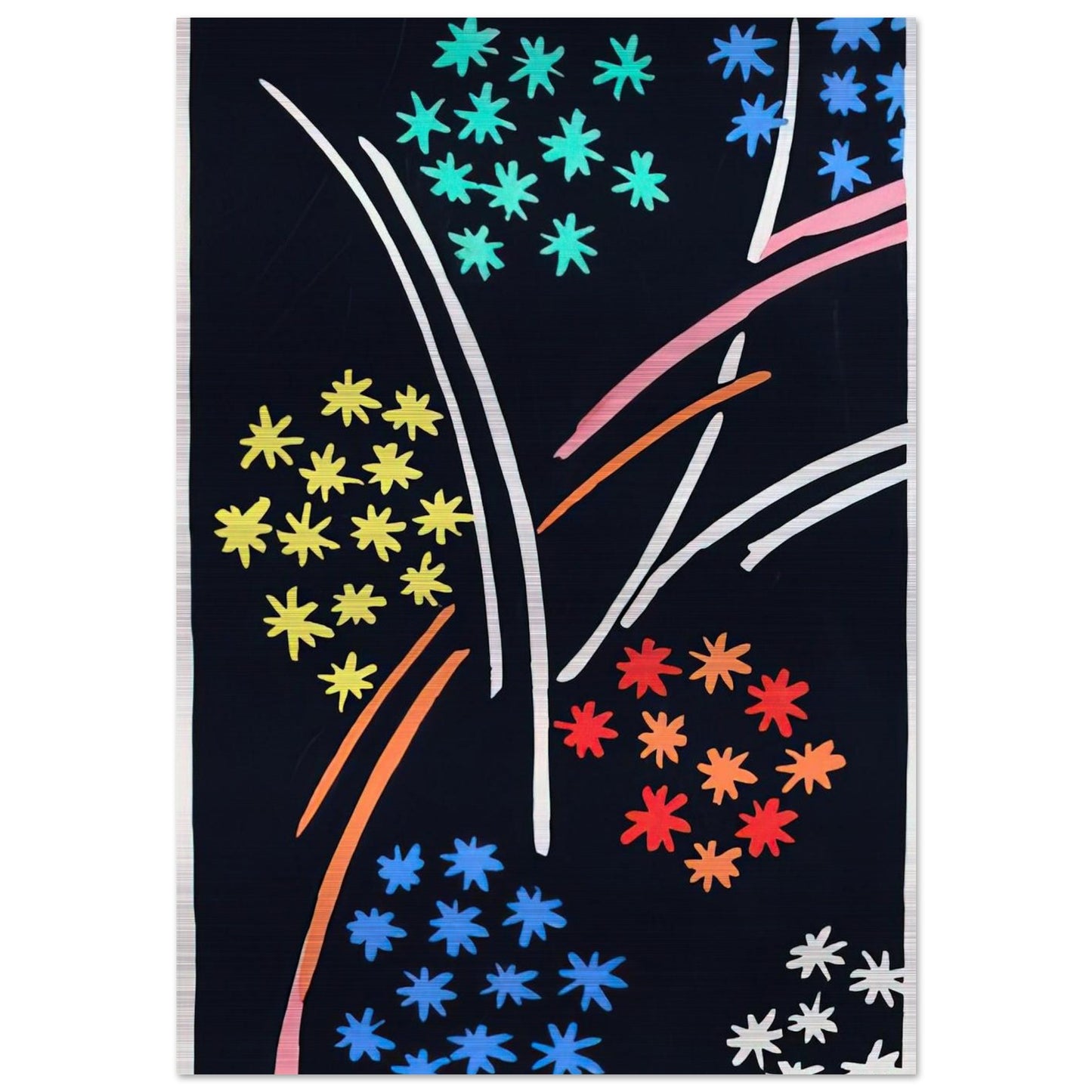 COMPOSITION 35 - Sonia Delaunay Brushed Aluminum Print - 70x100 cm / 28x40 inches | Sonia Delaunay Aluminum Print | Sonia Delaunay Prints