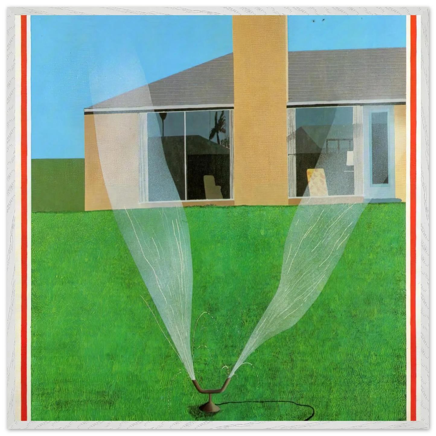 David Hockney - David Hockney Wall art - A3 (29.7 x 42  cm) - Premium Wooden Framed Poster With Fine Art Paper-canvas - Wood frame