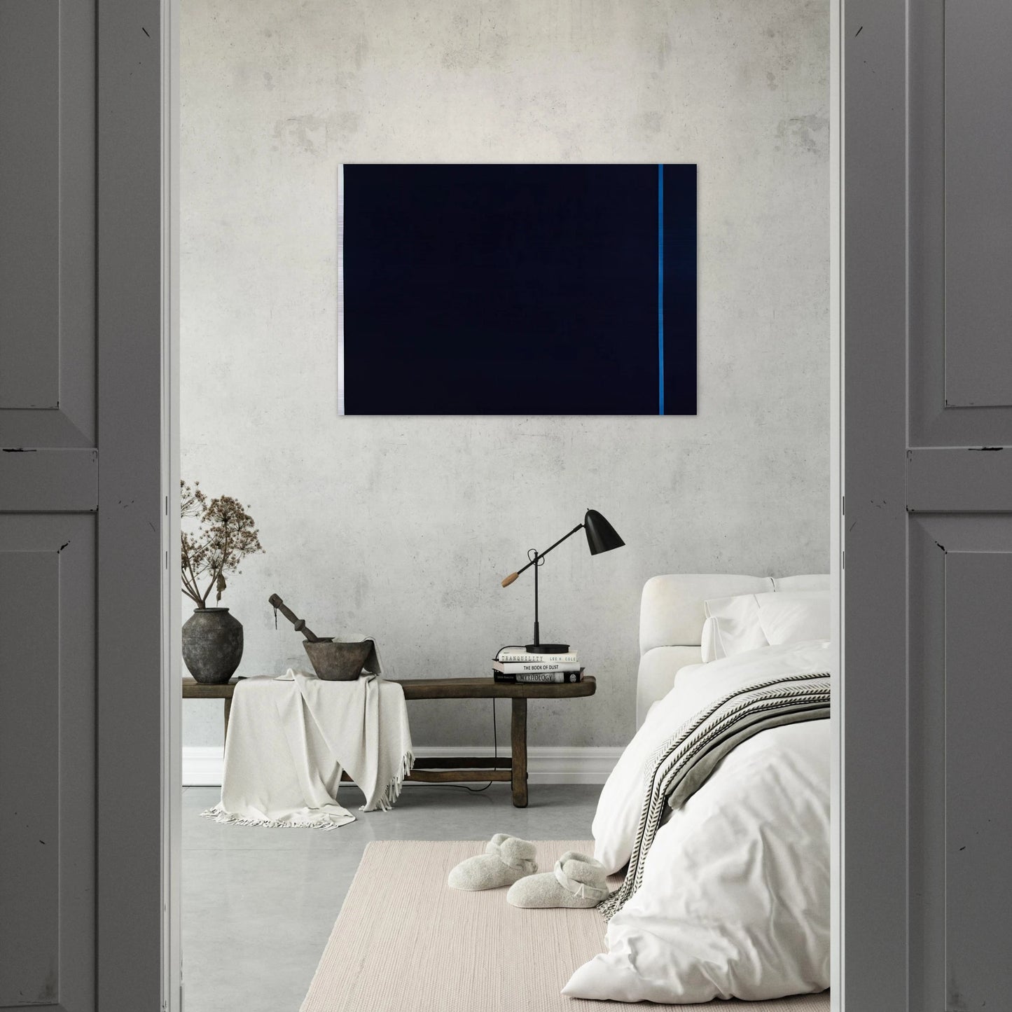 Midnight Blue - Barnett Newman Brushed Aluminum Print - 70x100 cm / 28x40 inches | Barnett Newman Aluminum Print | Barnett Newman Prints