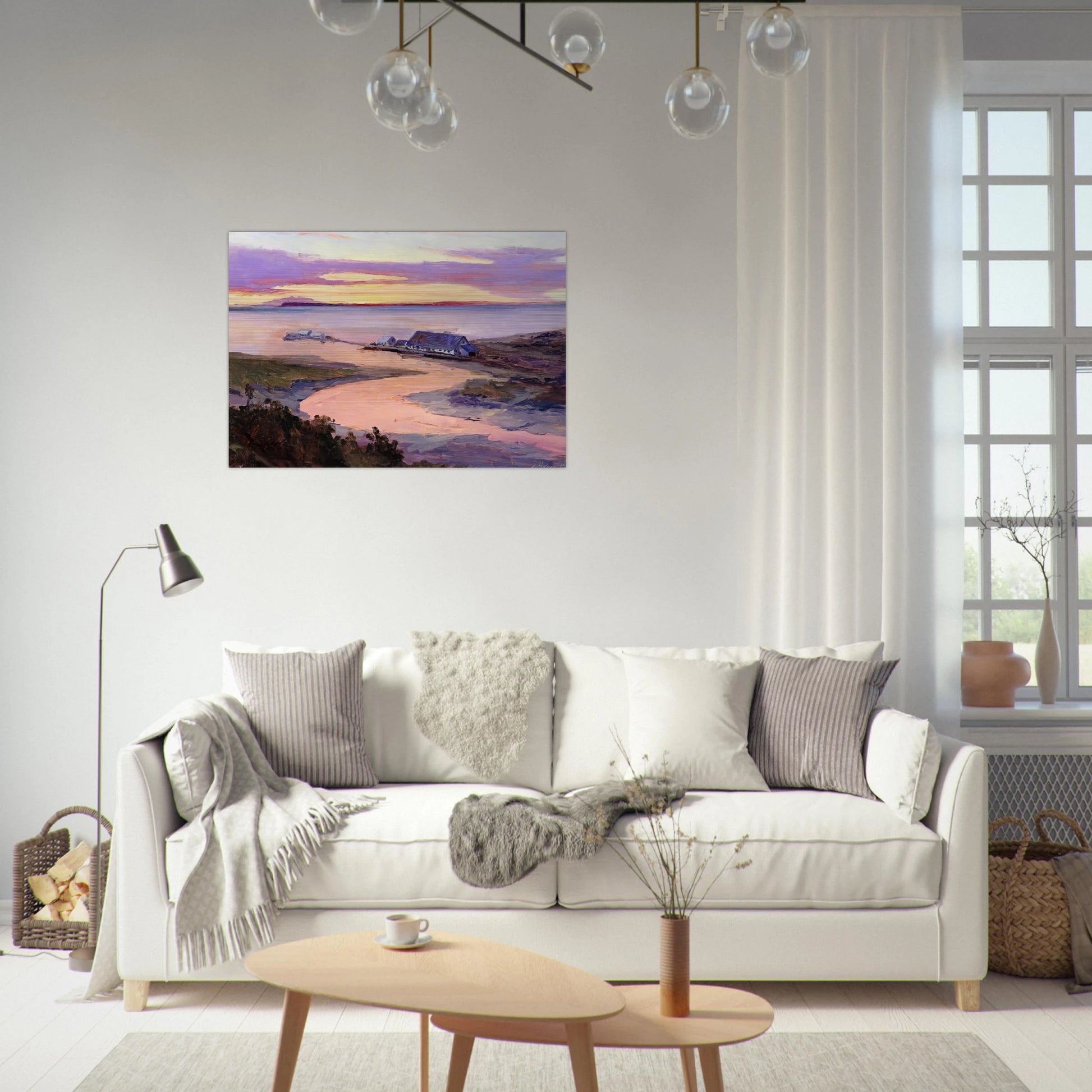 Emard Salmon Cannery - 1915 - Sydney Laurence Brushed Aluminum Print - 70x100 cm / 28x40 inches | Sydney Laurence Aluminum Print | Sydney Laurence Prints