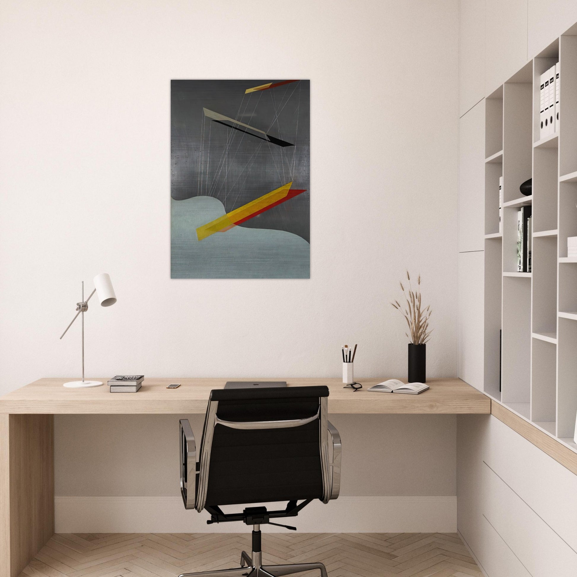 Sil I - Laszlo Moholy-Nagy Brushed Aluminum Print - 70x100 cm / 28x40 inches | Laszlo Moholy-Nagy Aluminum Print | Laszlo Moholy-Nagy Prints