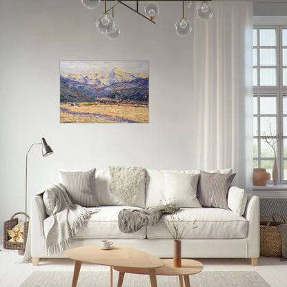 The Valley of the Nervia - claude monet Brushed Aluminum Print - 70x100 cm / 28x40 inches | claude monet Aluminum Print | claude monet Prints