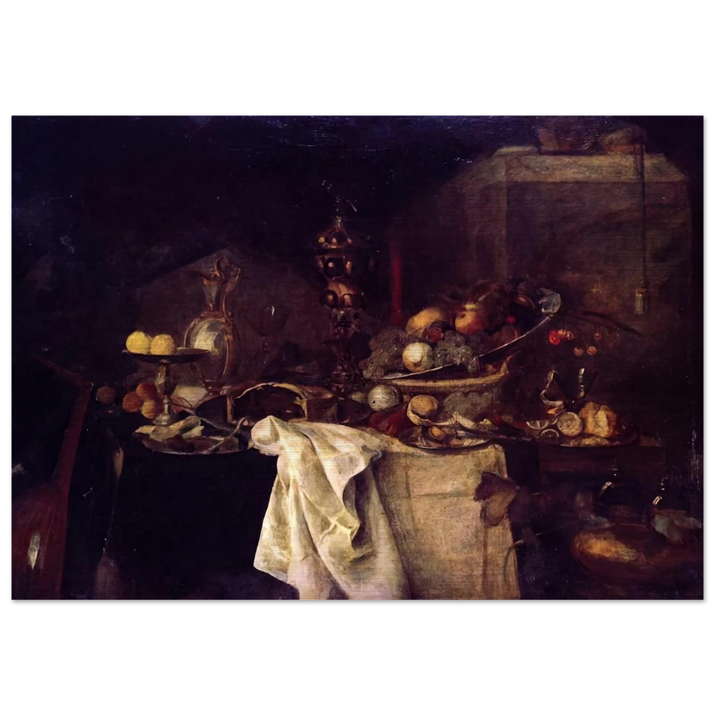 LA DESERTE AFTER JAN DAVIDSZ DE HEEM 1893 - Henri Matisse Brushed Aluminum Print - 70x100 cm / 28x40 inches | Henri Matisse Aluminum Print | Henri Matisse Prints