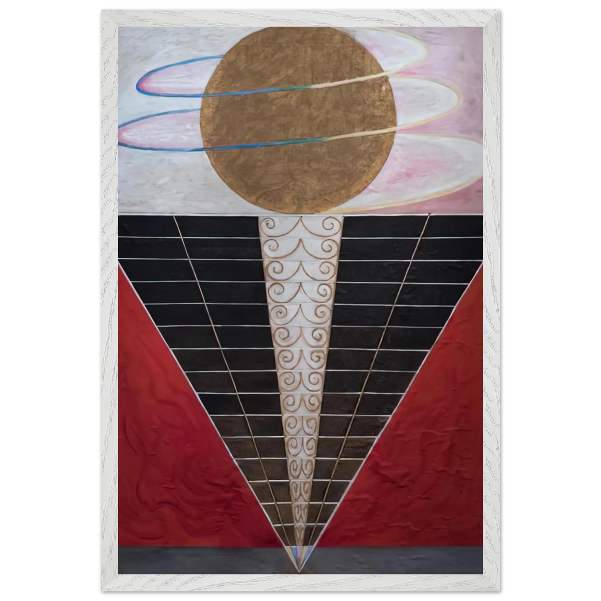 Hilma af Klint - ALTARPIECE NO 2 1915 Wall art - 50x70 cm / 20x28 inches - Premium Wooden Framed Poster With Fine Art Paper-canvas - Wood frame