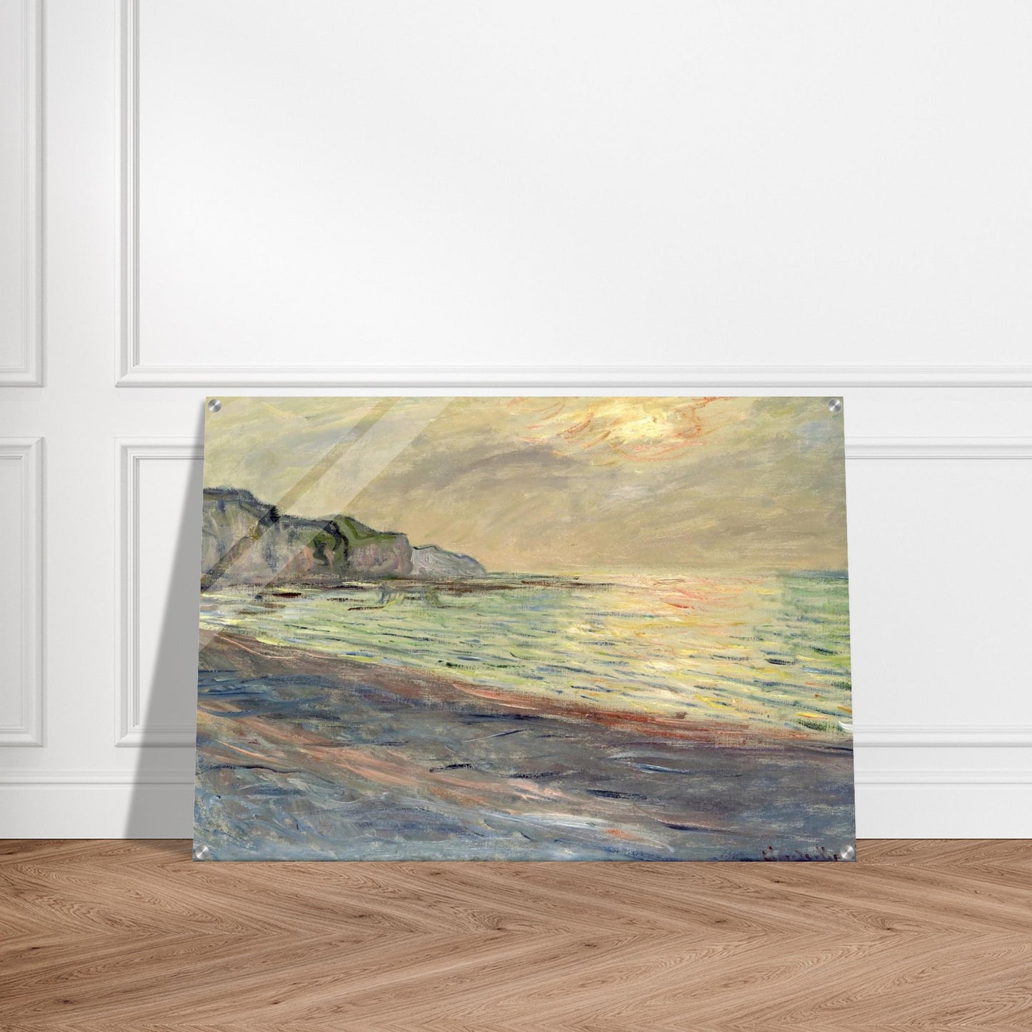 Pourville, Sunset - claude monet Acrylic Print - 70x100 cm / 28x40″ inches