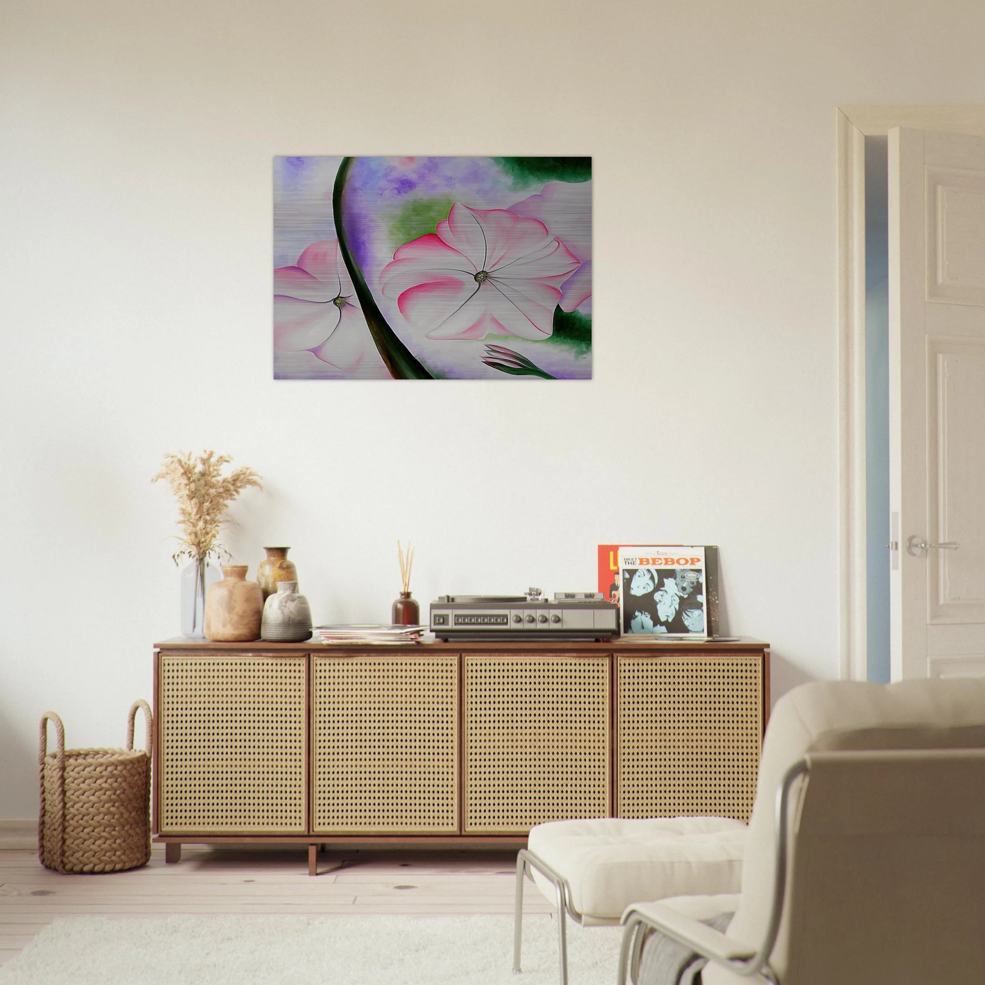 Petunia No. 2 - Georgia O'Keeffe Brushed Aluminum Print - 70x100 cm / 28x40 inches | Georgia O'Keeffe Aluminum Print | Georgia O'Keeffe Prints