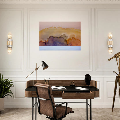 House by the Ocean - 1978 - Ronnie Landfield Brushed Aluminum Print - 70x100 cm / 28x40 inches | Ronnie Landfield Aluminum Print | Ronnie Landfield Prints