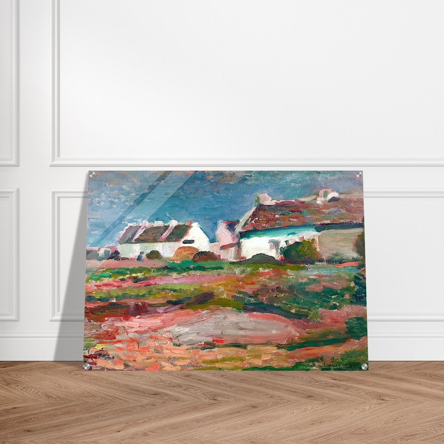 MAISONS A KERVILAHOUEN BELLE ILE 1896 - Henri Matisse Acrylic Print - 70x100 cm / 28x40″ inches | Henri Matisse Wall Art | Henri Matisse Prints