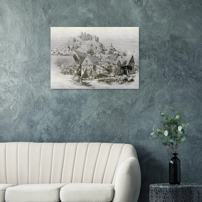 Engelsburg - John Singer Sargent Brushed Aluminum Print - 70x100 cm / 28x40 inches | John Singer Sargent Aluminum Print | John Singer Sargent Prints