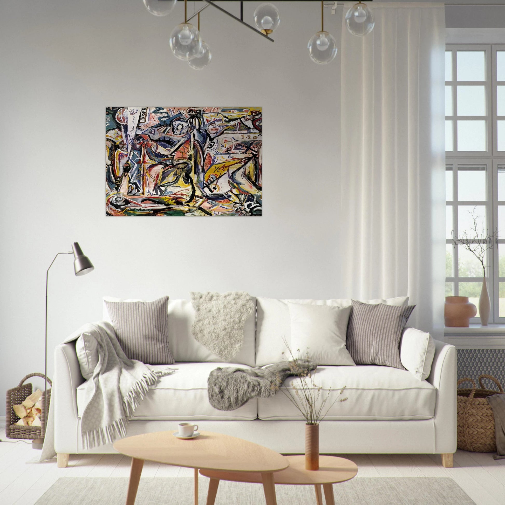 CIRCUMCISION JANUARY 1946 1 - Jackson Pollock Brushed Aluminum Print - 70x100 cm / 28x40 inches | Jackson Pollock Aluminum Print | Jackson Pollock Prints