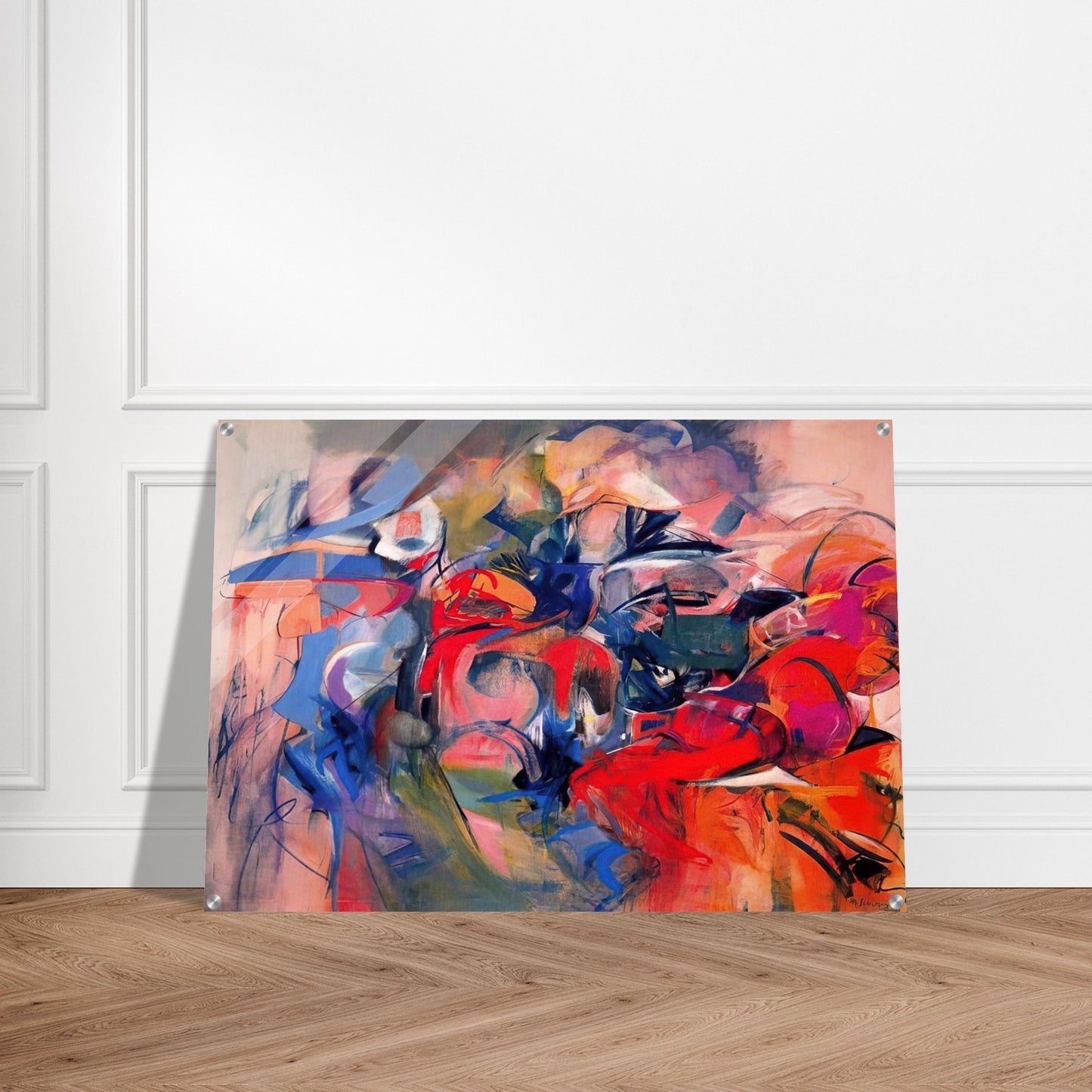 Fanfare - 1968 - Miriam Schapiro Acrylic Print - 70x100 cm / 28x40″ inches | Miriam Schapiro Wall Art | Miriam Schapiro Prints