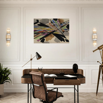 Diagonale - 1954 - Ernst Wilhelm Nay Brushed Aluminum Print - 70x100 cm / 28x40 inches | Ernst Wilhelm Nay Aluminum Print | Ernst Wilhelm Nay Prints