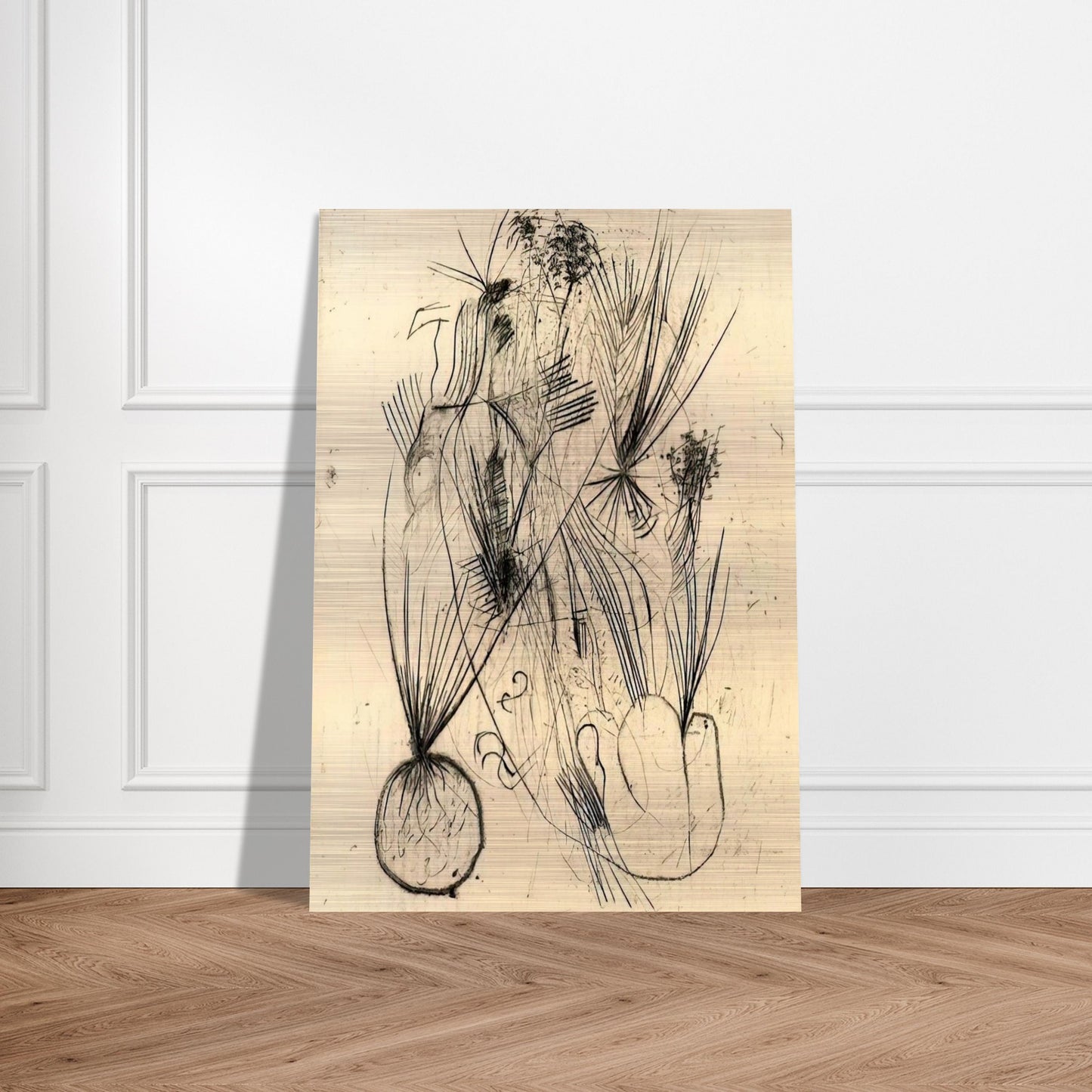 Planta tuberosa - Surrealism - Wols Brushed Aluminum Print - 70x100 cm / 28x40 inches | Wols Aluminum Print | Wols Prints