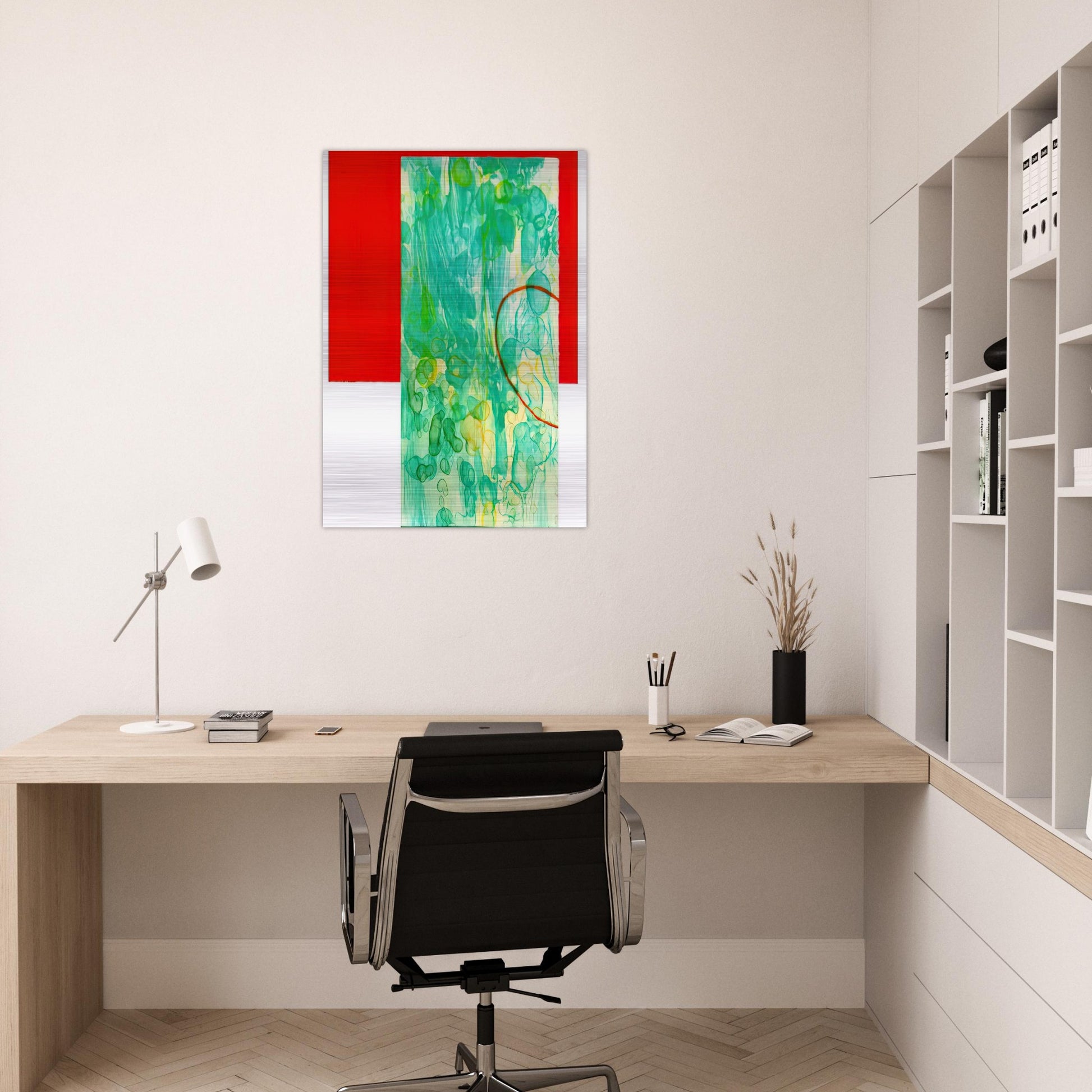 Bluest - Sam Gilliam Brushed Aluminum Print - 70x100 cm / 28x40 inches | Sam Gilliam Aluminum Print | Sam Gilliam Prints