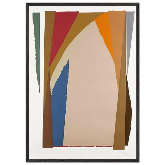 Bonac - 1981 - Larry Zox 70x100 cm / 28x40 inches Framed Art Print – Black Wooden Frame