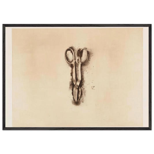 TINSNIP 1973 - Jim Dine 70x100 cm / 28x40 inches Framed Art Print – Black Wooden Frame
