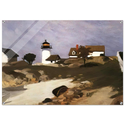 Squam Light - Edward Hopper Acrylic Print - 70x100 cm / 28x40″ inches | Edward Hopper Wall Art | Edward Hopper Prints