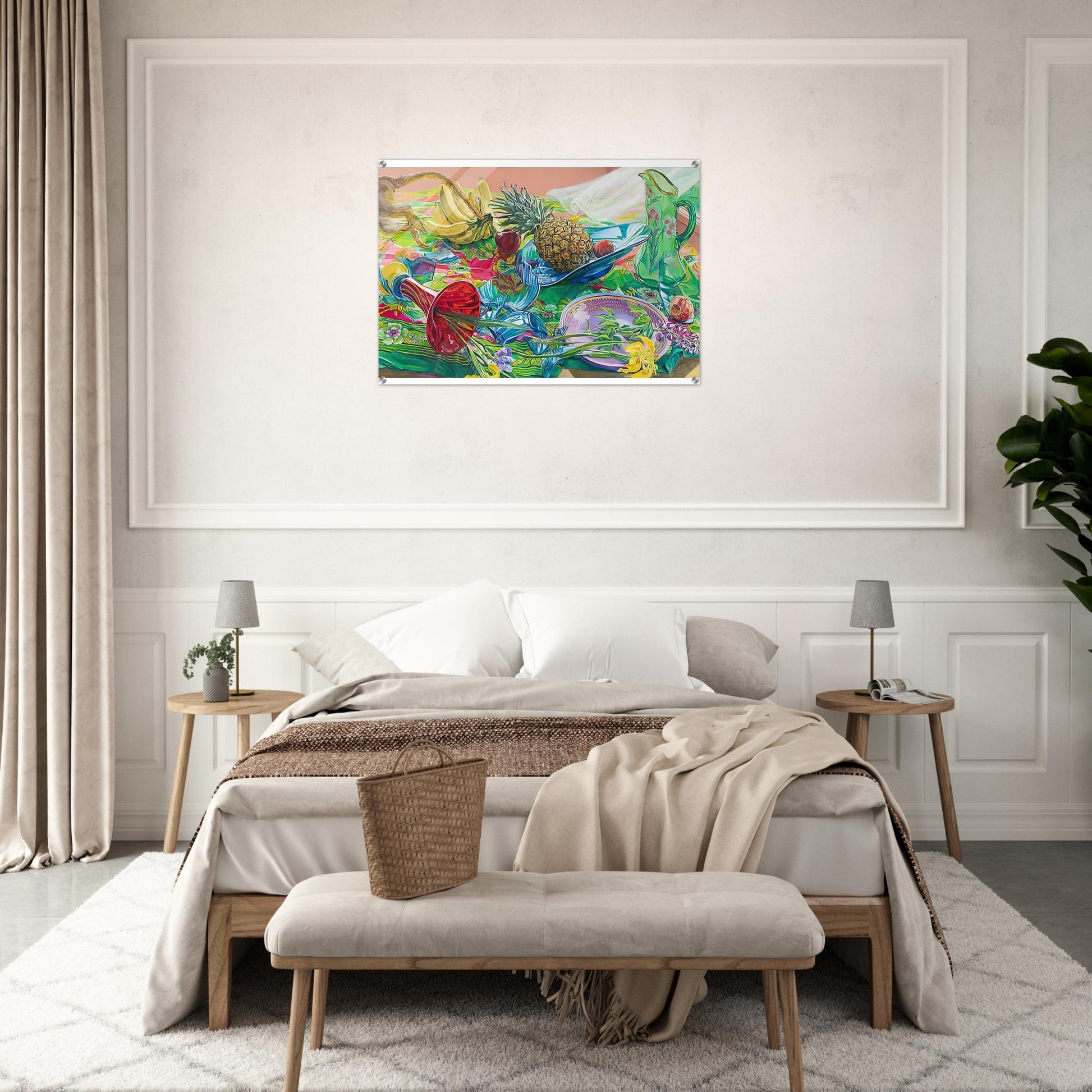 MONKEY BUSINESS 2005 - Janet Fish Acrylic Print - 70x100 cm / 28x40″ inches