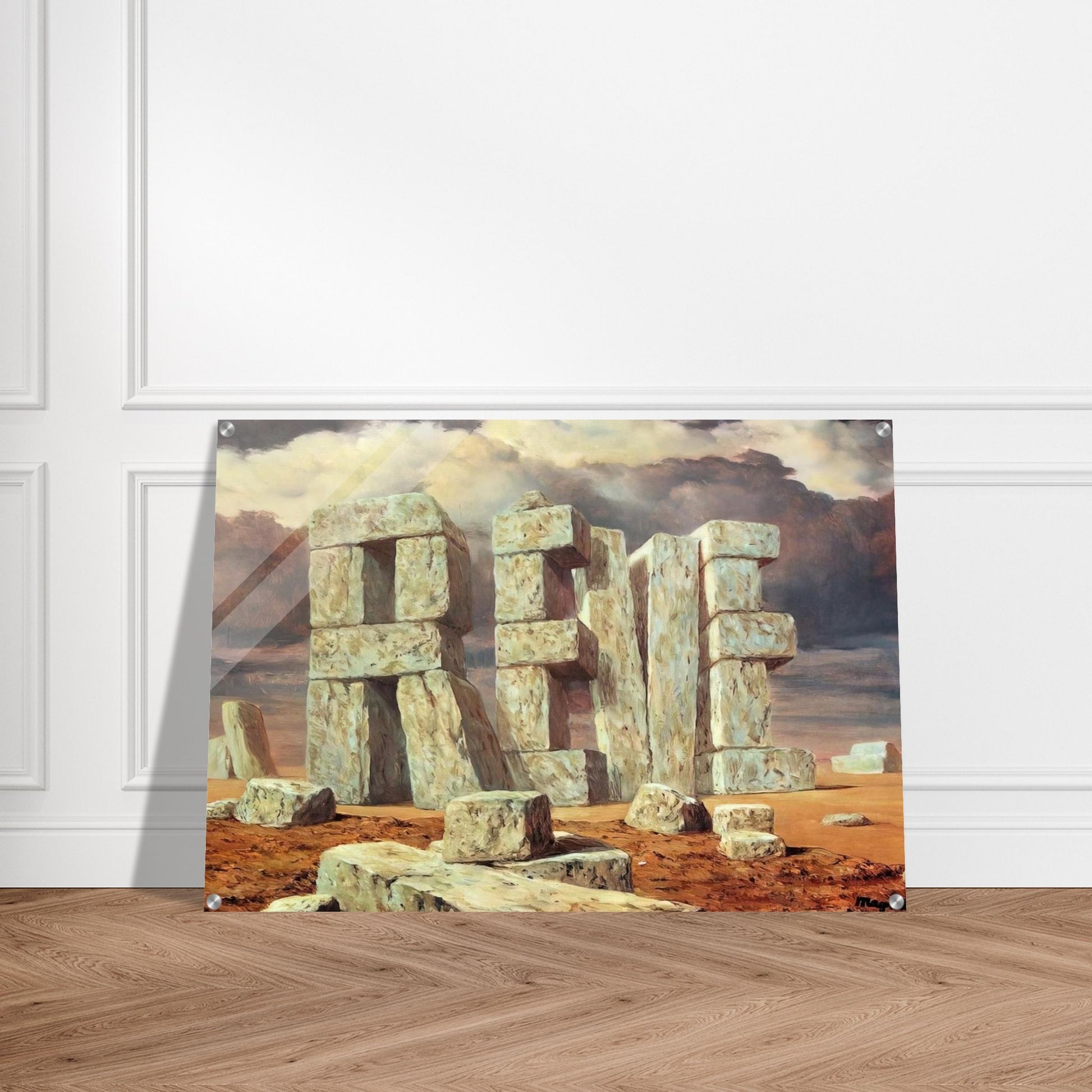 THE ART OF CONVERSATION 1950 - Rene Magritte Acrylic Print - 70x100 cm / 28x40″ inches