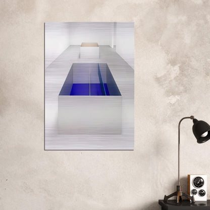 Untitled 89-6 Menziken - 1989 - Donald Judd Brushed Aluminum Print - 70x100 cm / 28x40 inches | Donald Judd Aluminum Print | Donald Judd Prints