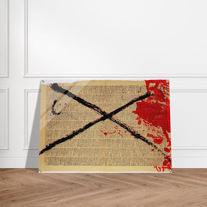 JOURNAL 1968 - Antoni Tapies Acrylic Print - 70x100 cm / 28x40″ inches