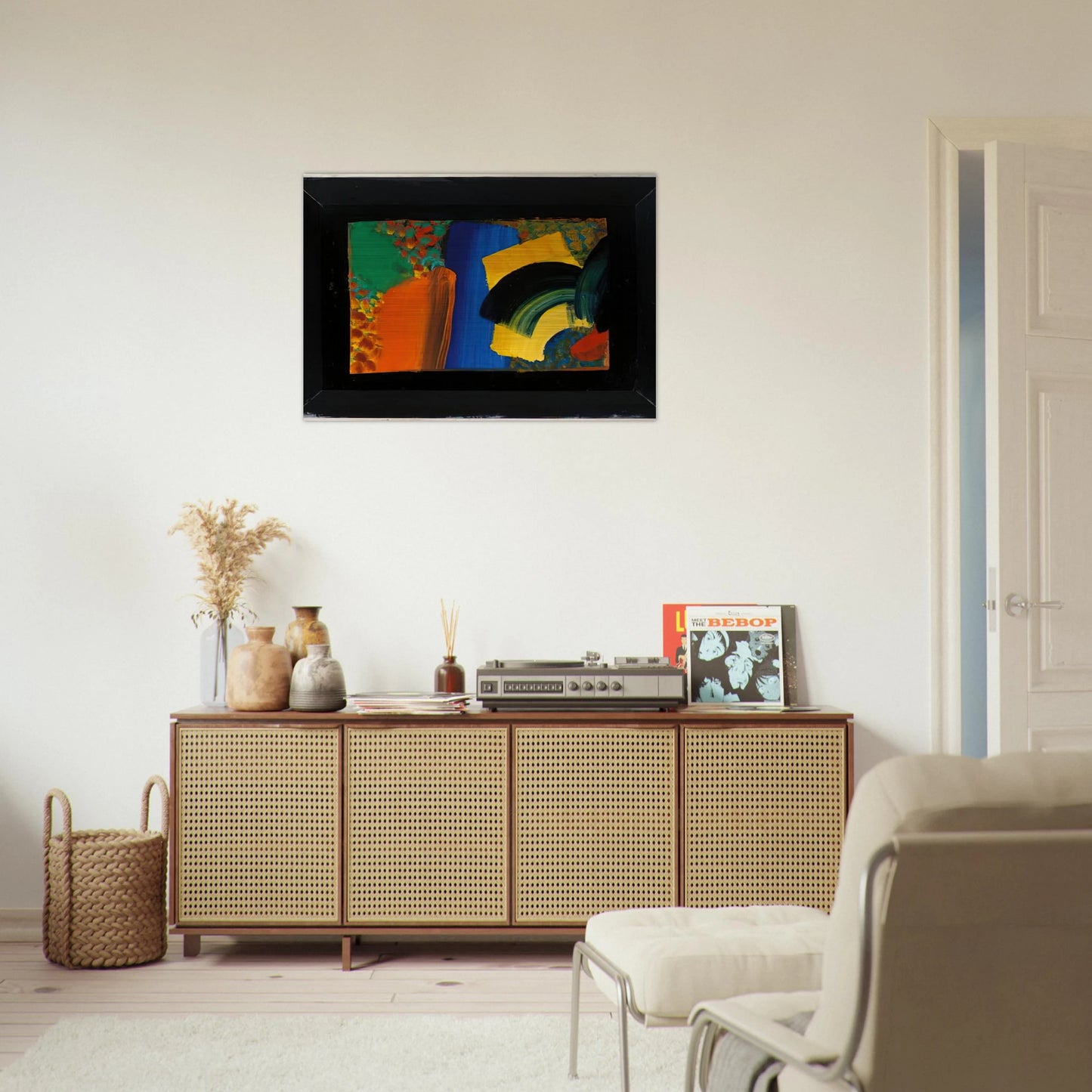 Patrick Caulfield in Italy - 1992 - Howard Hodgkin Brushed Aluminum Print - 70x100 cm / 28x40 inches | Howard Hodgkin Aluminum Print | Howard Hodgkin Prints