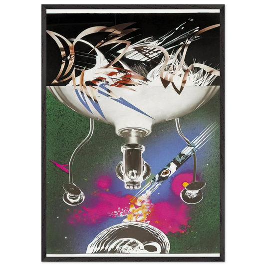 Where the Water Goes - James Rosenquist 70x100 cm / 28x40 inches Framed Art Print – Black Wooden Frame