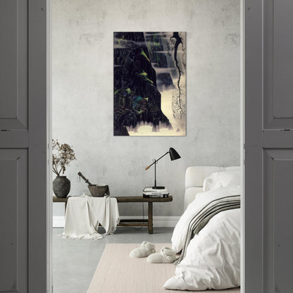 Gray Dawn - Eyvind Earle Brushed Aluminum Print - 70x100 cm / 28x40 inches | Eyvind Earle Aluminum Print | Eyvind Earle Prints