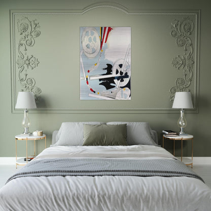 Il Sogno Dada di Arturo Schwarz - 1965 - Mario Schifano Brushed Aluminum Print - 70x100 cm / 28x40 inches | Mario Schifano Aluminum Print | Mario Schifano Prints