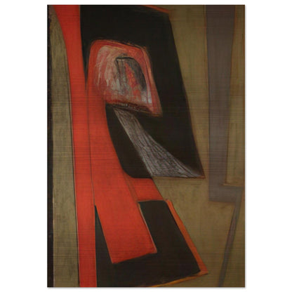 The Kiss - 2009 United States - Will Barnet Brushed Aluminum Print - 70x100 cm / 28x40 inches | Will Barnet Aluminum Print | Will Barnet Prints