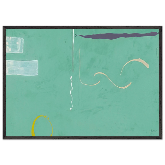 Tahiti - 1989 - Helen Frankenthaler 70x100 cm / 28x40 inches Framed Art Print – Black Wooden Frame