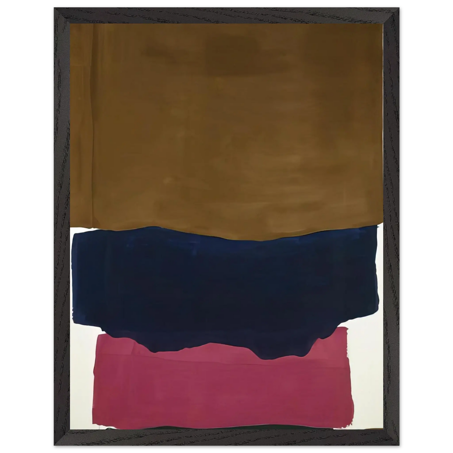 Helen Frankenthaler - Indian Summer - 1967 Wall art - 60x80 cm / 24x32 Inches - Premium Wooden Framed Poster With Fine Art Paper - Wood frame