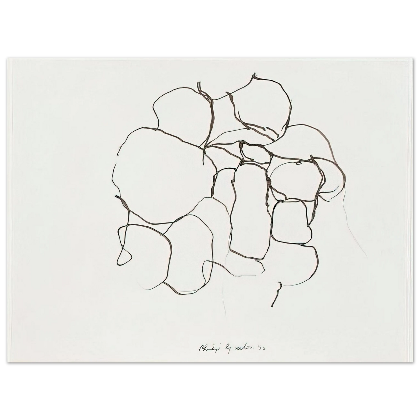 Philip Guston - UNTITLED 5  75x100 cm / 30x40inches Fine Art Poster