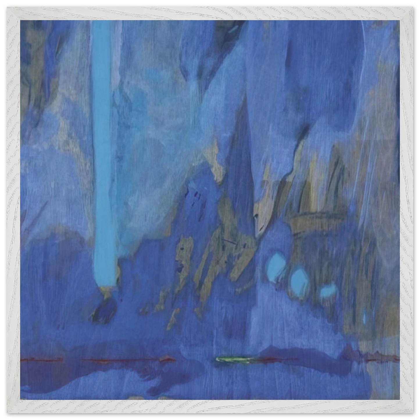 Helen Frankenthaler - Tales of Genji III - 1998 Wall art - 45x60 cm / 18x24 inches - Premium Wooden Framed Poster With Fine Art Paper-canvas - Wood frame