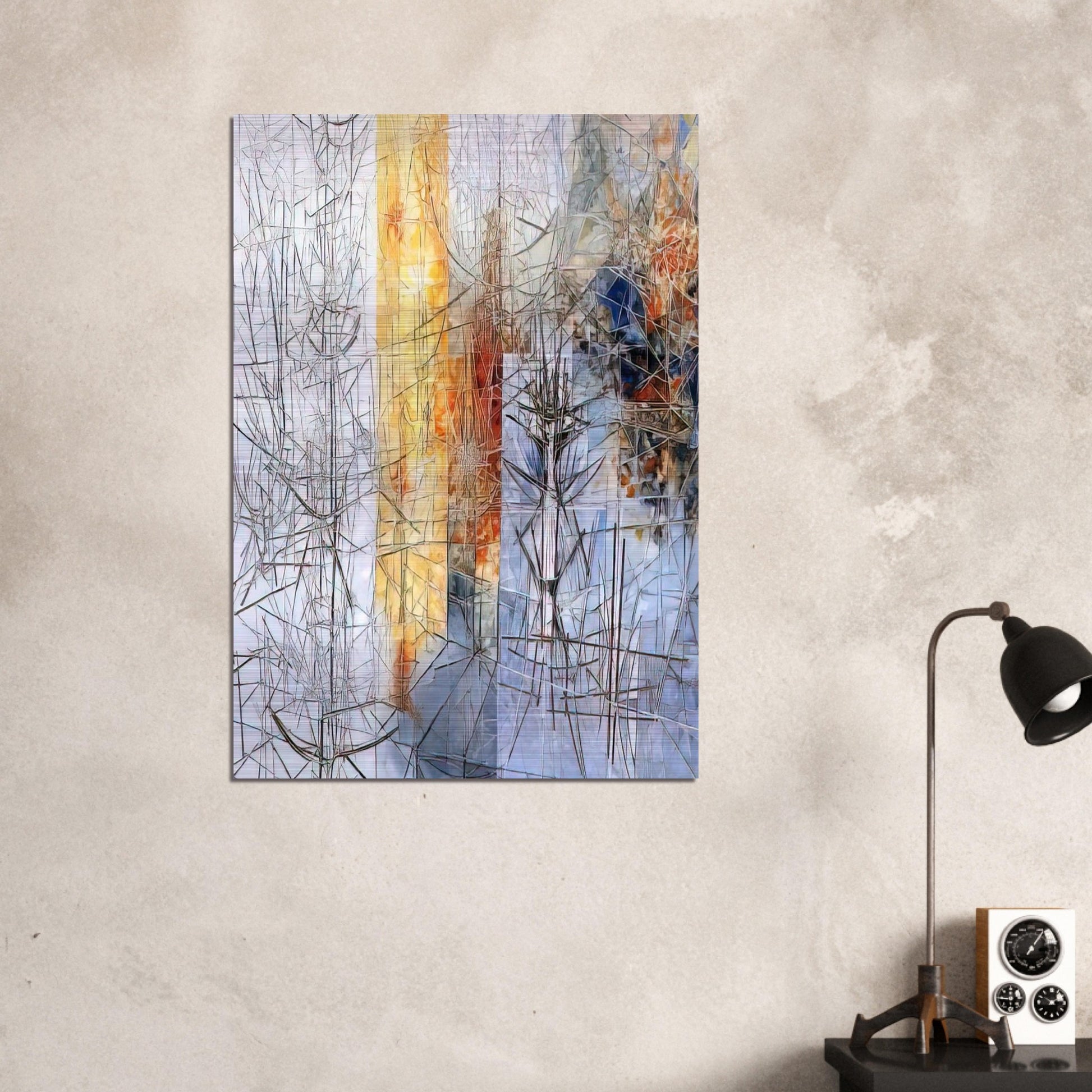 Untitled - 1957 - Jimmy Ernst Brushed Aluminum Print - 70x100 cm / 28x40 inches | Jimmy Ernst Aluminum Print | Jimmy Ernst Prints
