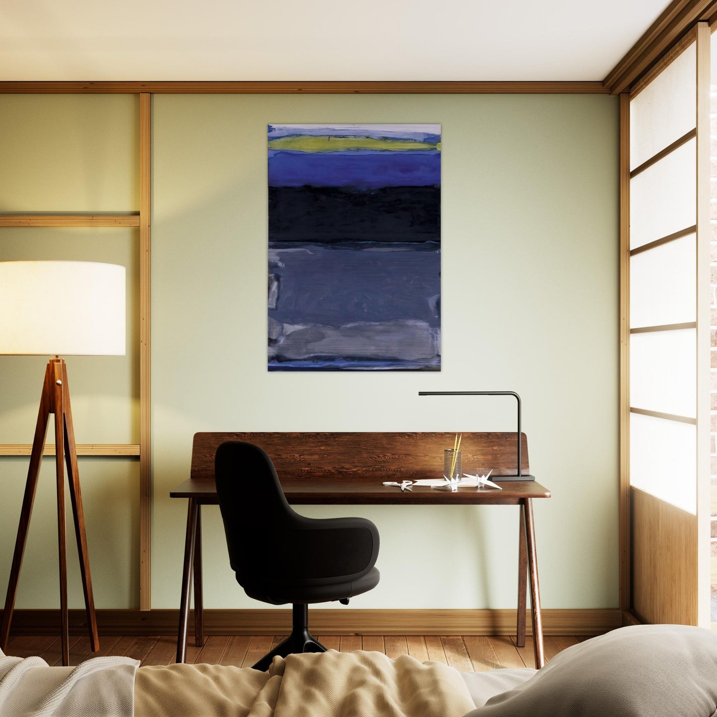 Blue Space - 1954 - Thomas Downing Brushed Aluminum Print - 70x100 cm / 28x40 inches | Thomas Downing Aluminum Print | Thomas Downing Prints