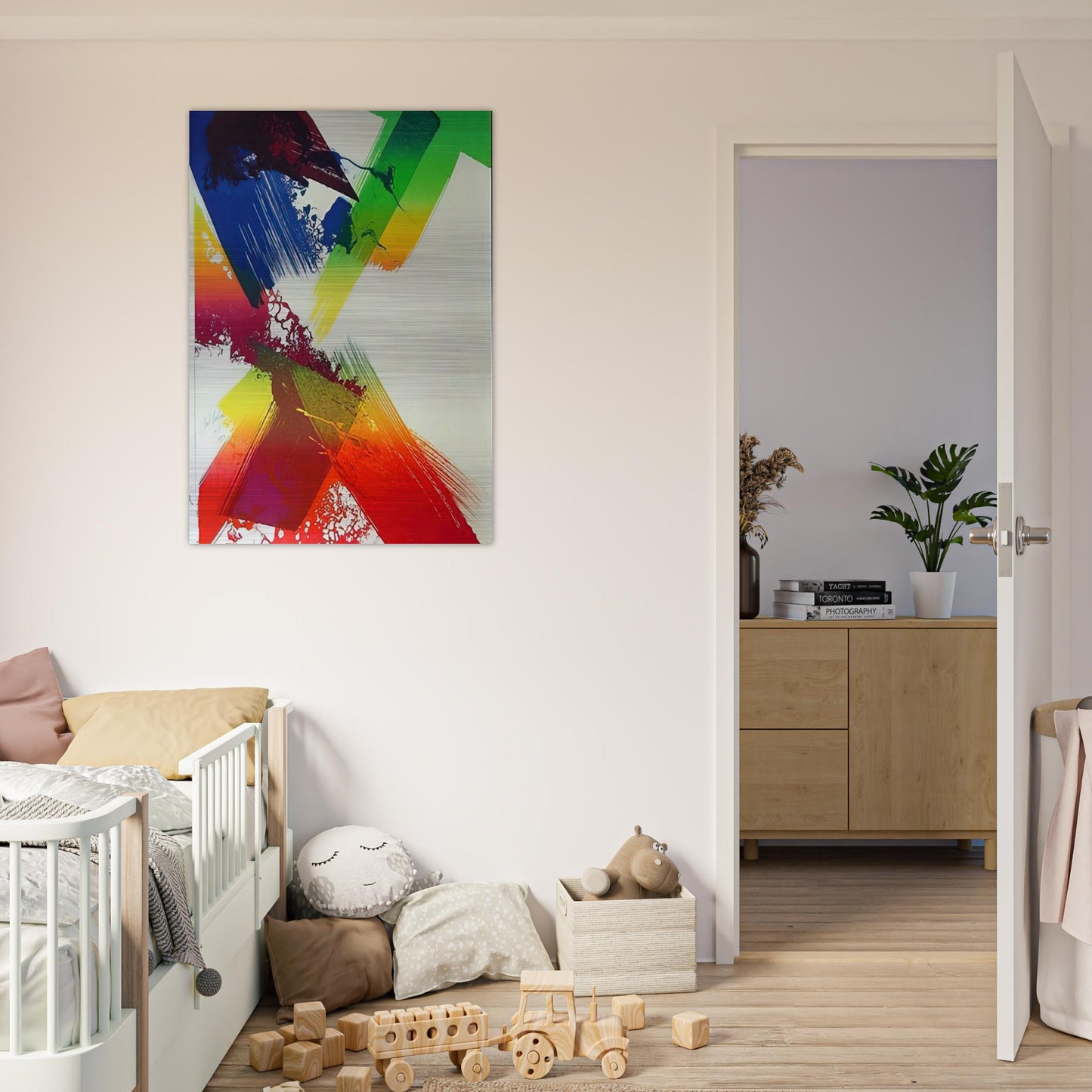 Untitled - Abstract Expressionism, Lyrical Abstraction - Paul Jenkins Brushed Aluminum Print - 70x100 cm / 28x40 inches | Paul Jenkins Aluminum Print | Paul Jenkins Prints