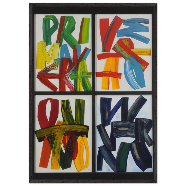 Four Seasons - 1989 - Joao Vieira 70x100 cm / 28x40 inches Framed Art Print – Black Wooden Frame