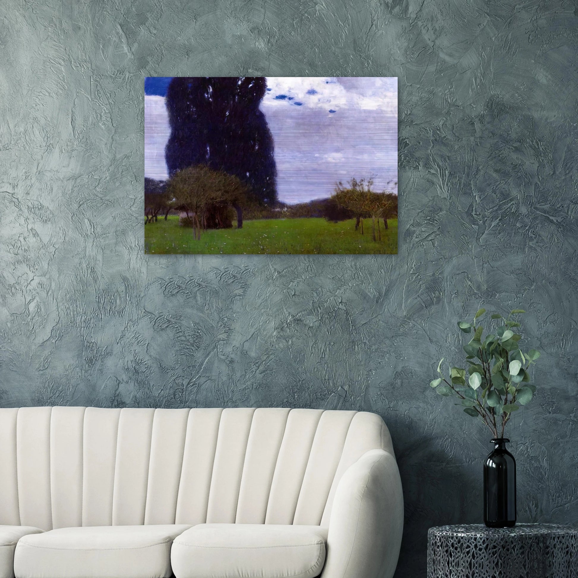 THE TALL POPLAR TREES II - Gustav Klimt Brushed Aluminum Print - 70x100 cm / 28x40 inches | Gustav Klimt Aluminum Print | Gustav Klimt Prints