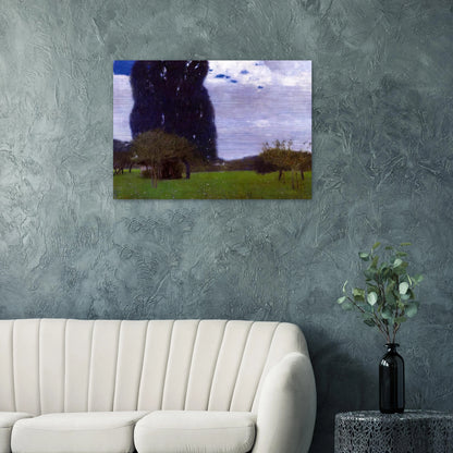 THE TALL POPLAR TREES II - Gustav Klimt Brushed Aluminum Print - 70x100 cm / 28x40 inches | Gustav Klimt Aluminum Print | Gustav Klimt Prints