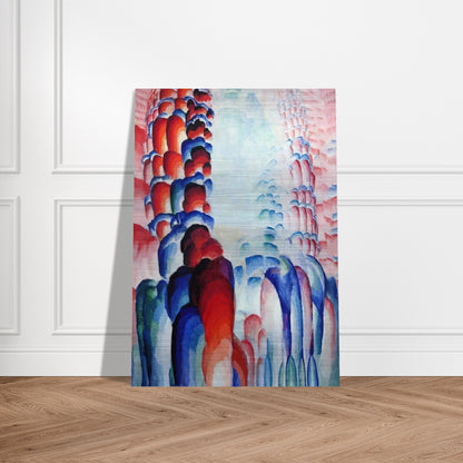 Hindu Motif, or Graduated Red - Frantisek Kupka Brushed Aluminum Print - 70x100 cm / 28x40 inches | Frantisek Kupka Aluminum Print | Frantisek Kupka Prints